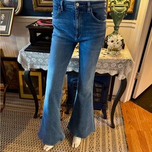Citizens Of Humanity Angie Mid Rise Super Flare Wide Leg Jeans